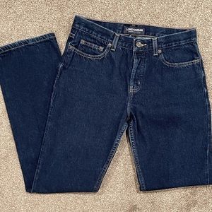 VICTORIA’S secret londonJean size 6 dark wash natural fit straight leg